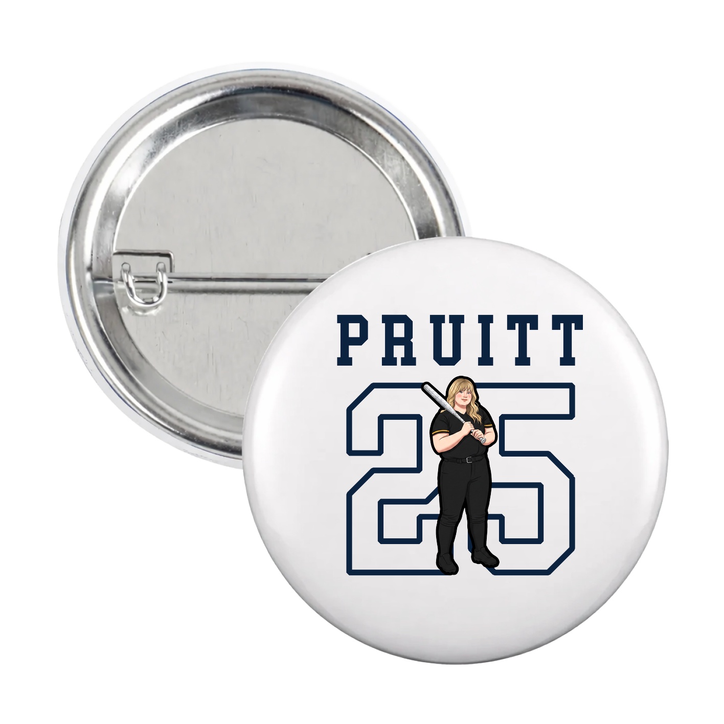 Game Day Button — Shirsey in White