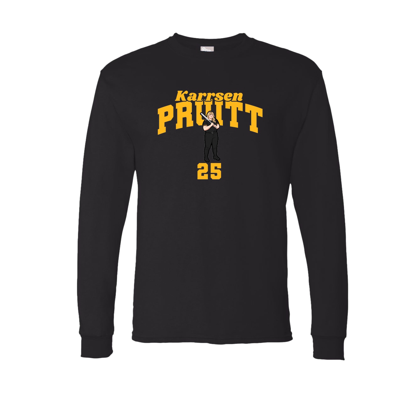 Long Sleeve Tee — Signature Arch in Black
