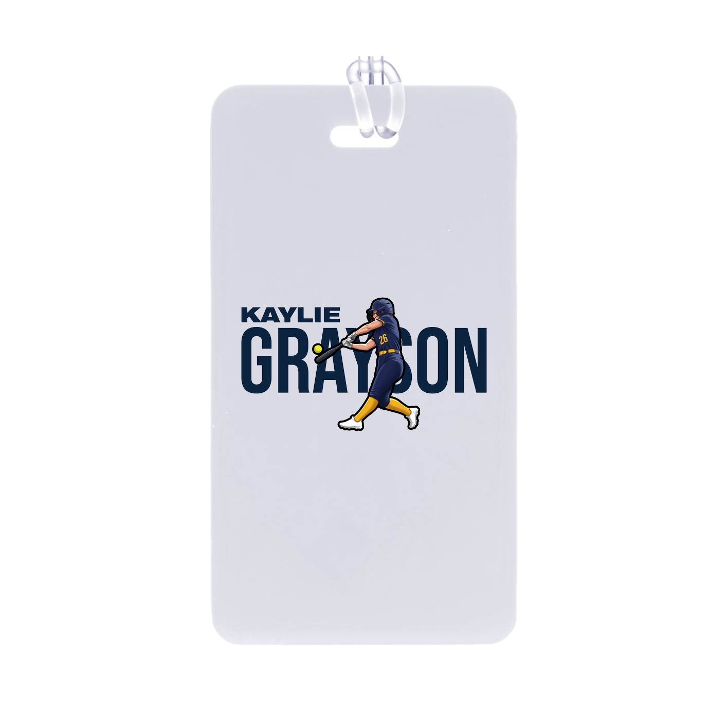 Bag Tag — Player Name in Classic