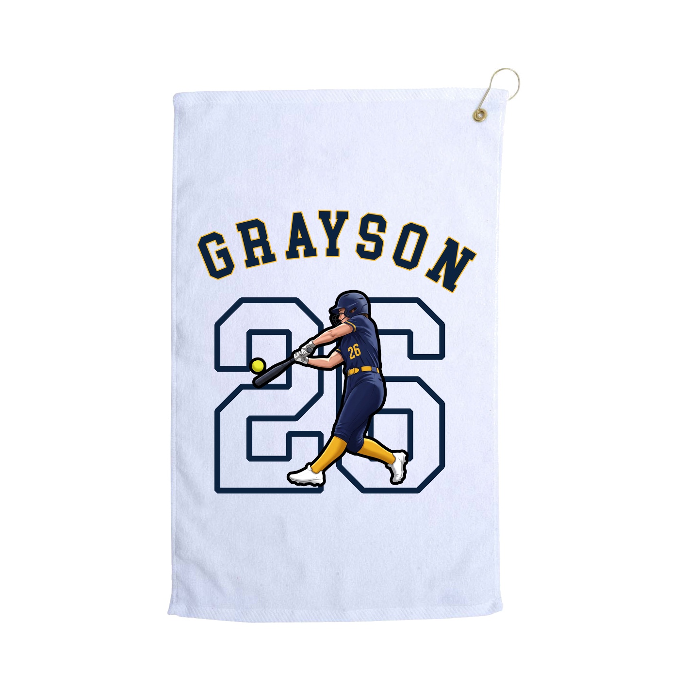 Golf Towel — Shirsey Arch in White