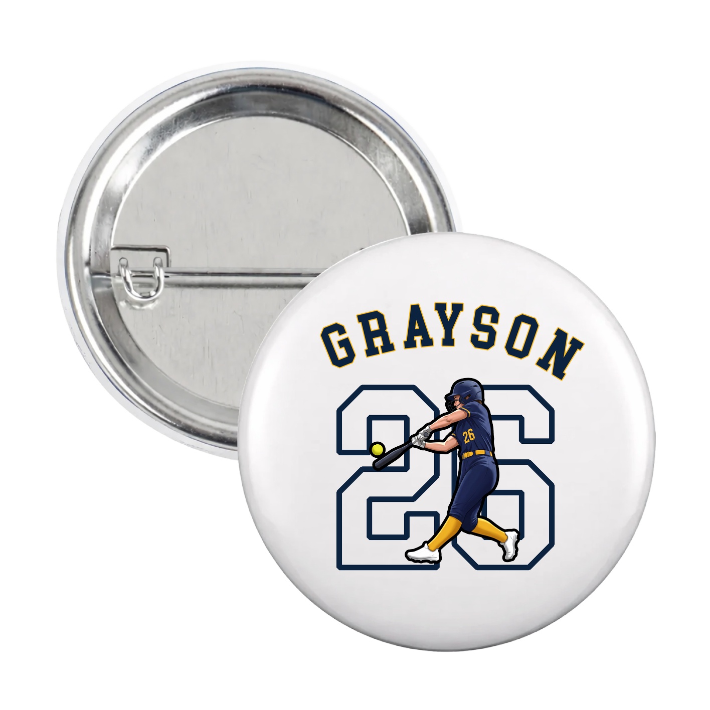 Game Day Button — Shirsey Arch in White