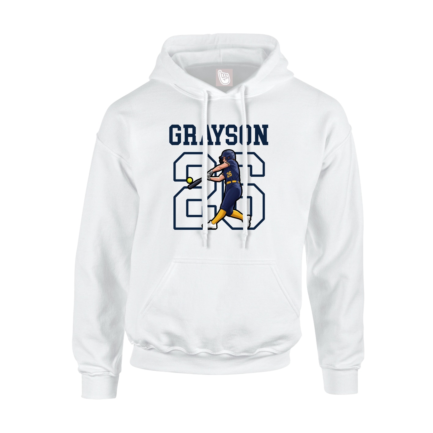 Hoodie — Shirsey in White