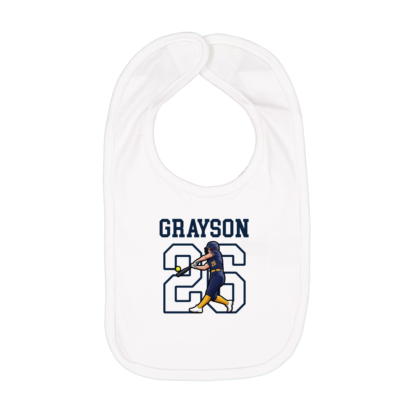 Infant Bib — Shirsey in White