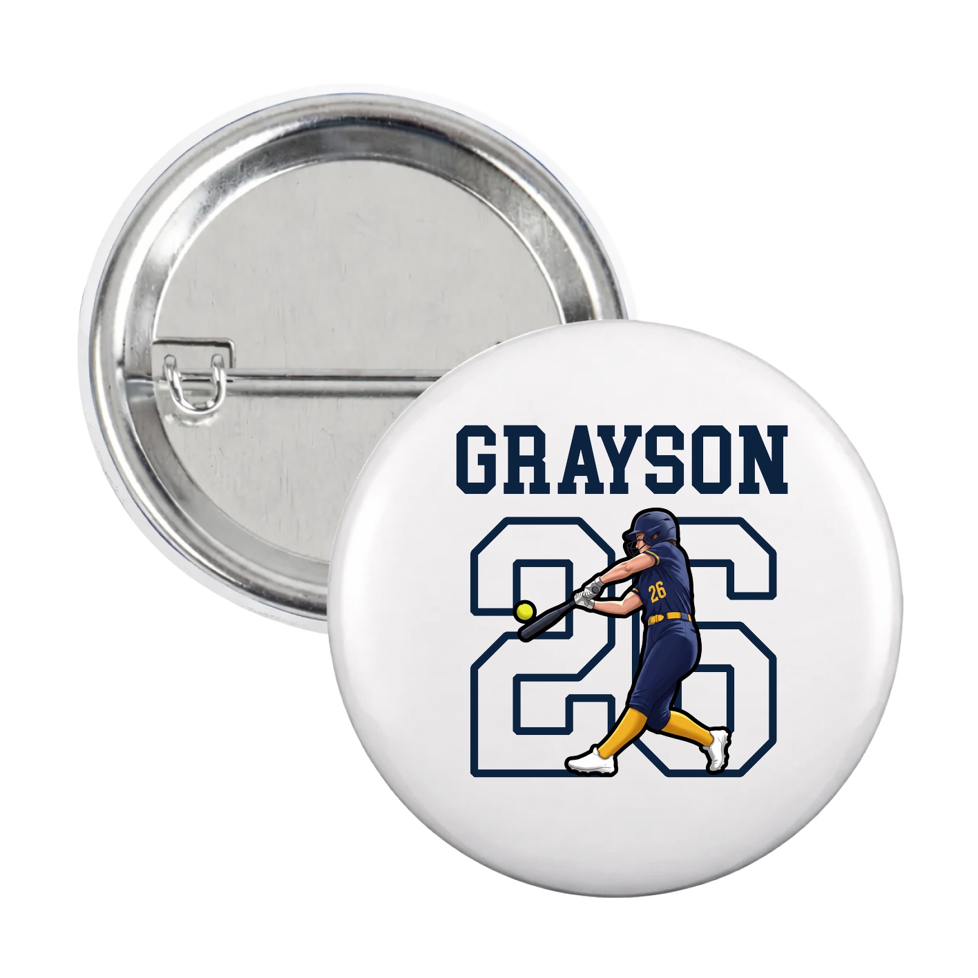 Game Day Button — Shirsey in White