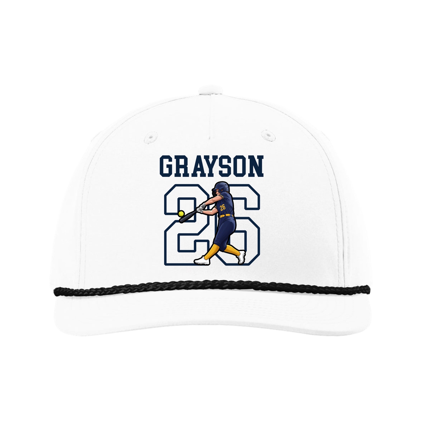 Five-Panel Classic Rope Cap — Shirsey in White