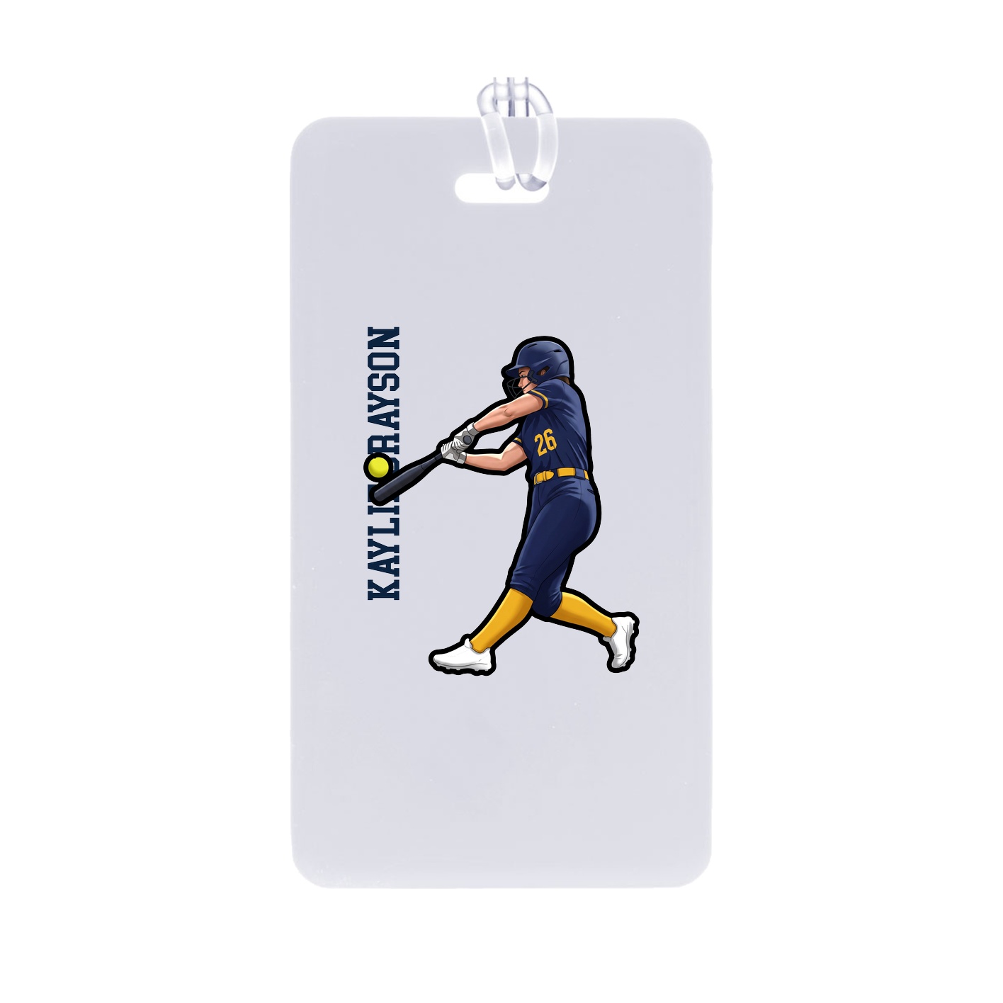 Bag Tag — Name Vertical in Classic