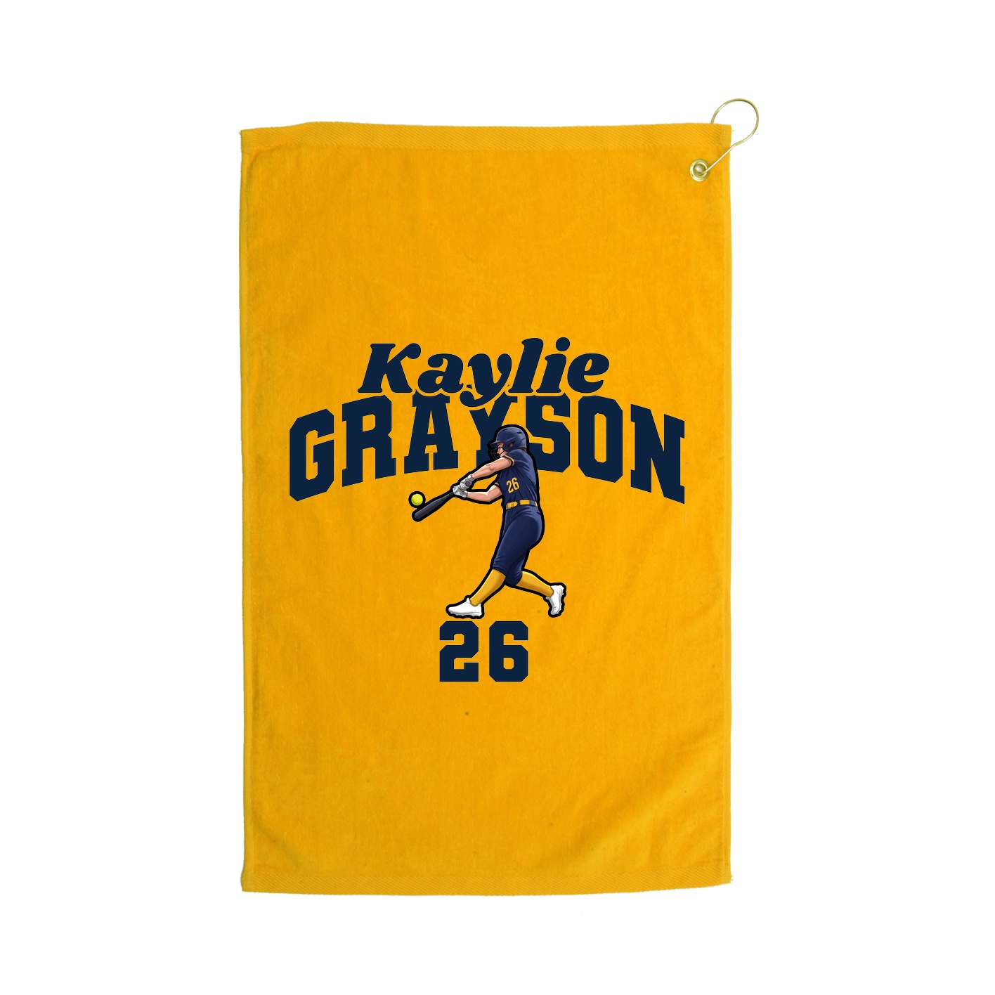 Golf Towel — Signature Arch in Gold
