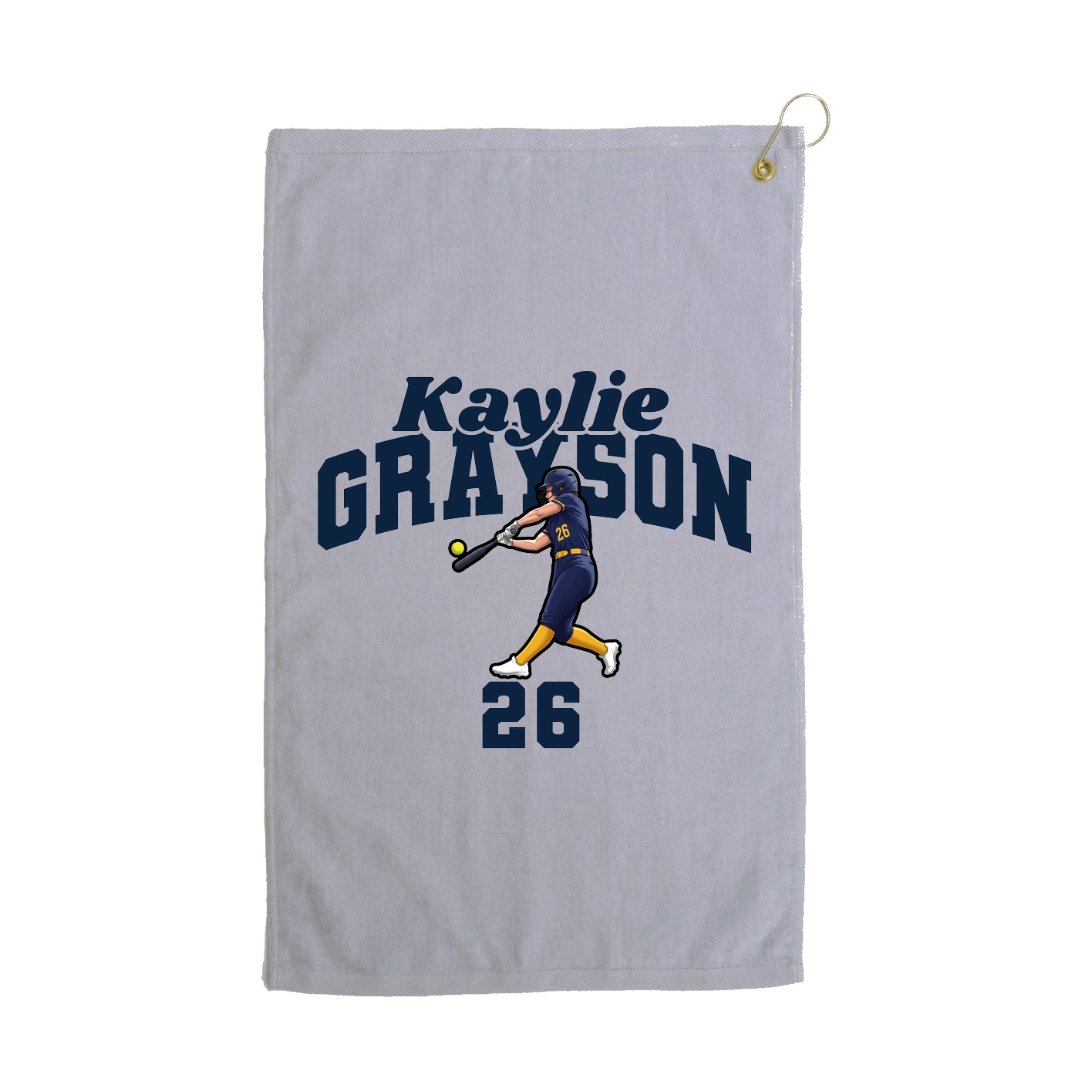 Golf Towel — Signature Arch in Grey
