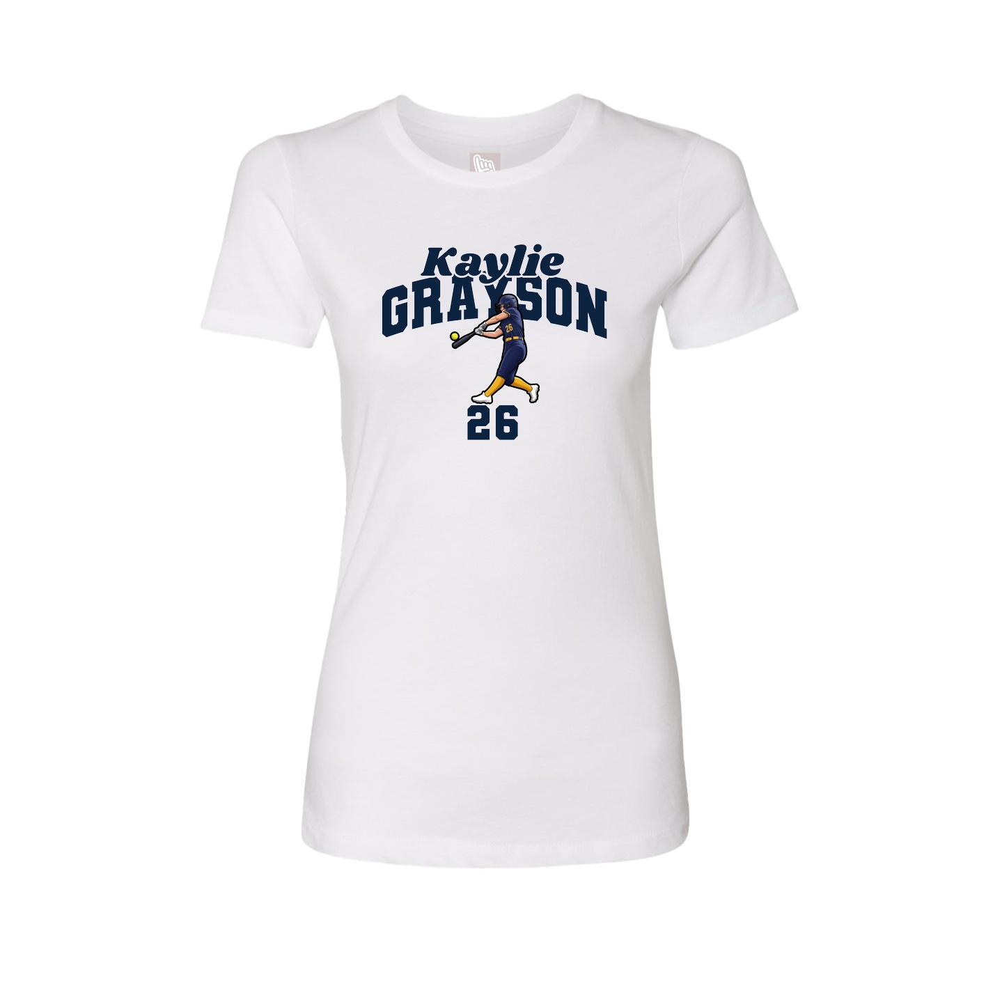 Womens Tee — Signature Arch in White