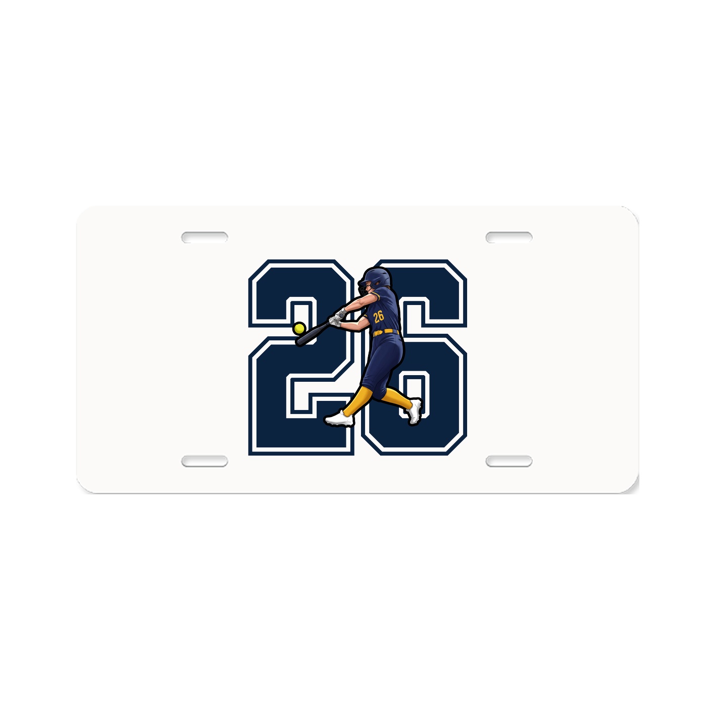 License Plate — Number in Classic