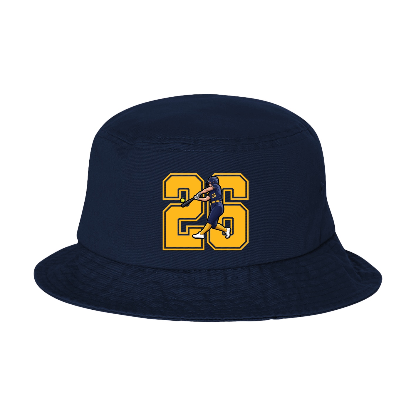 Bucket Cap — Number in Navy