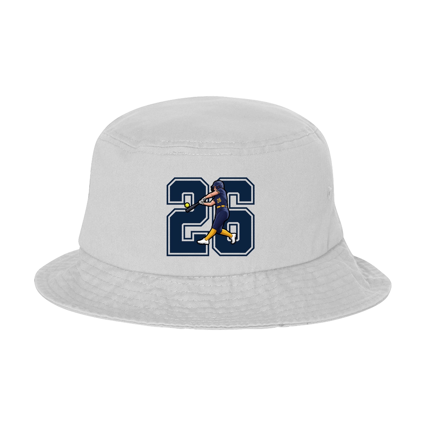 Bucket Cap — Number in White