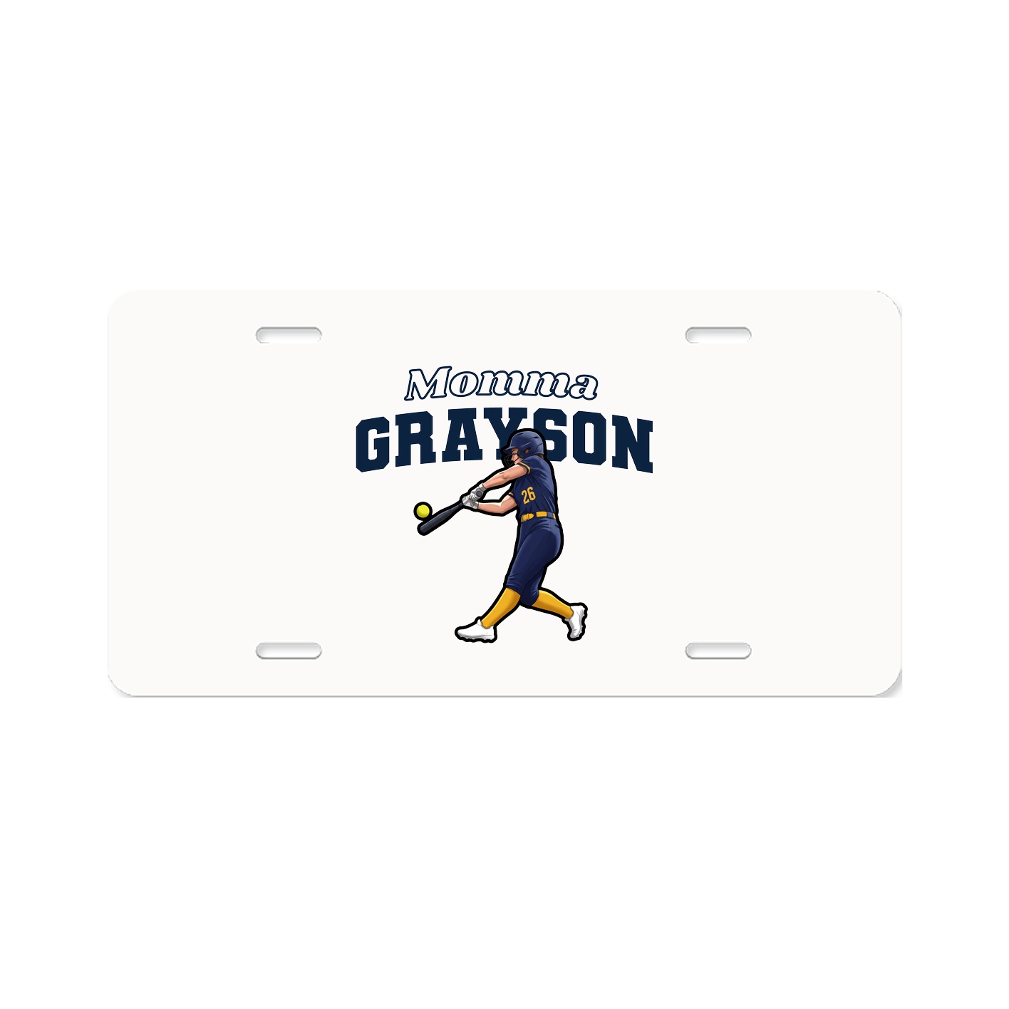 License Plate — Mothers Day Block in Classic