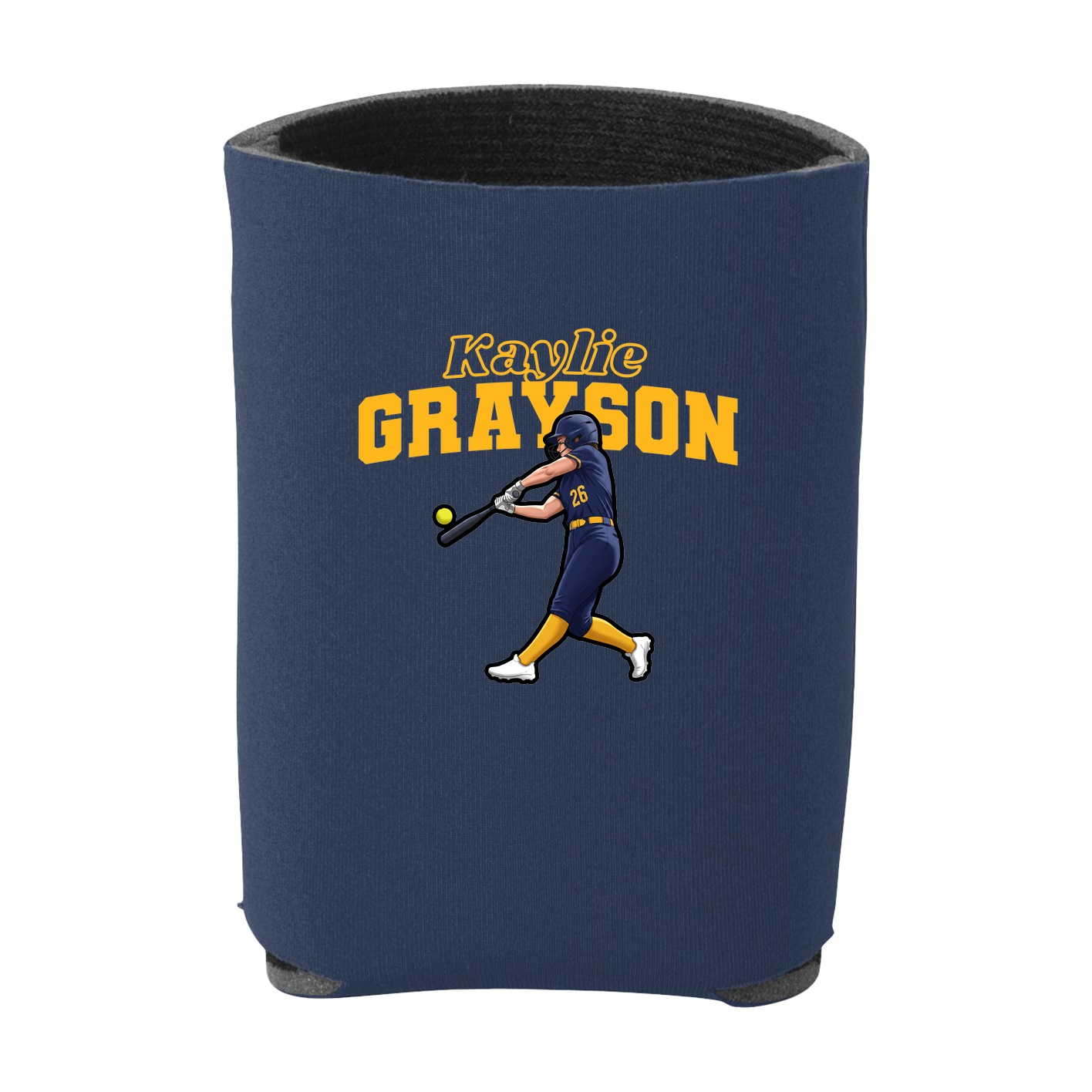 Can Holder — Name Arch in Navy