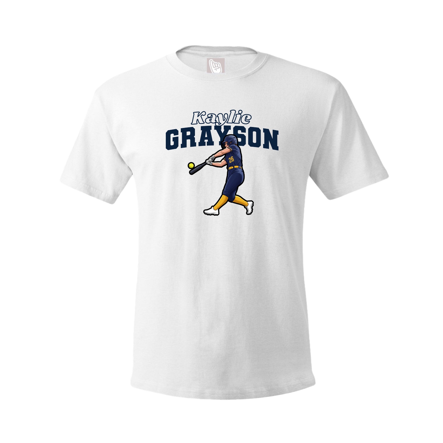 Tee — Name Arch in White