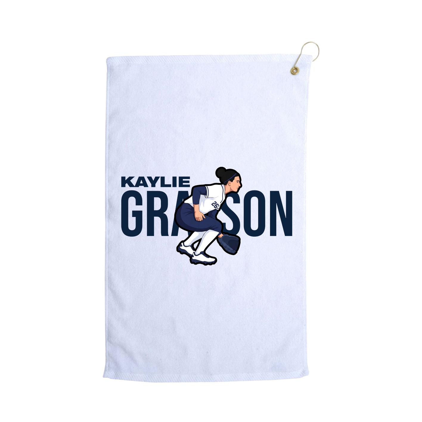 Golf Towel — Player Name in White