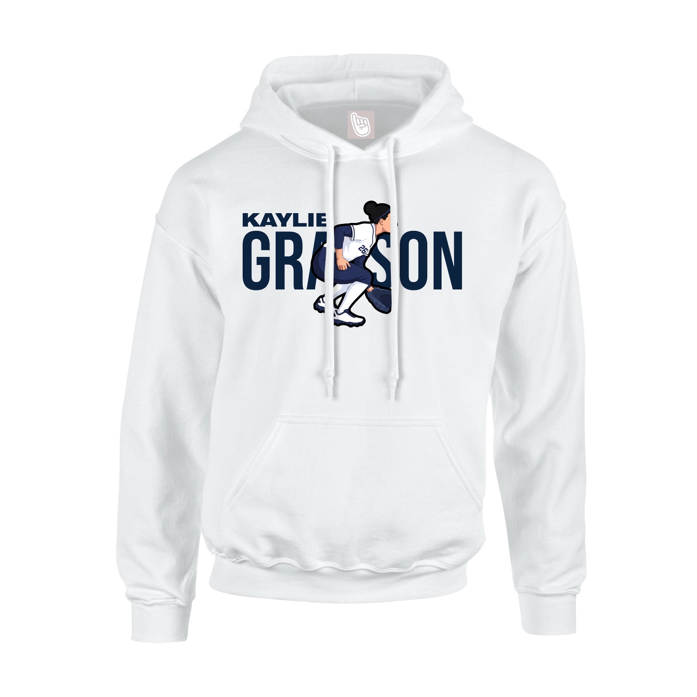 Hoodie — Player Name in White
