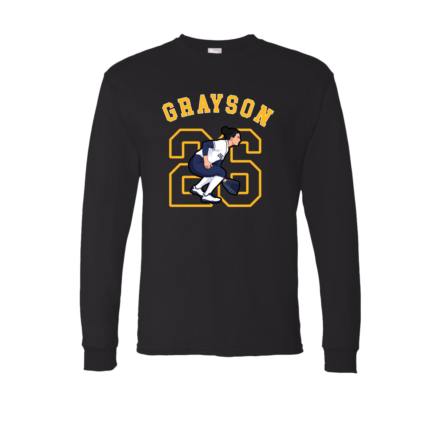 Long Sleeve Tee — Shirsey Arch in Black
