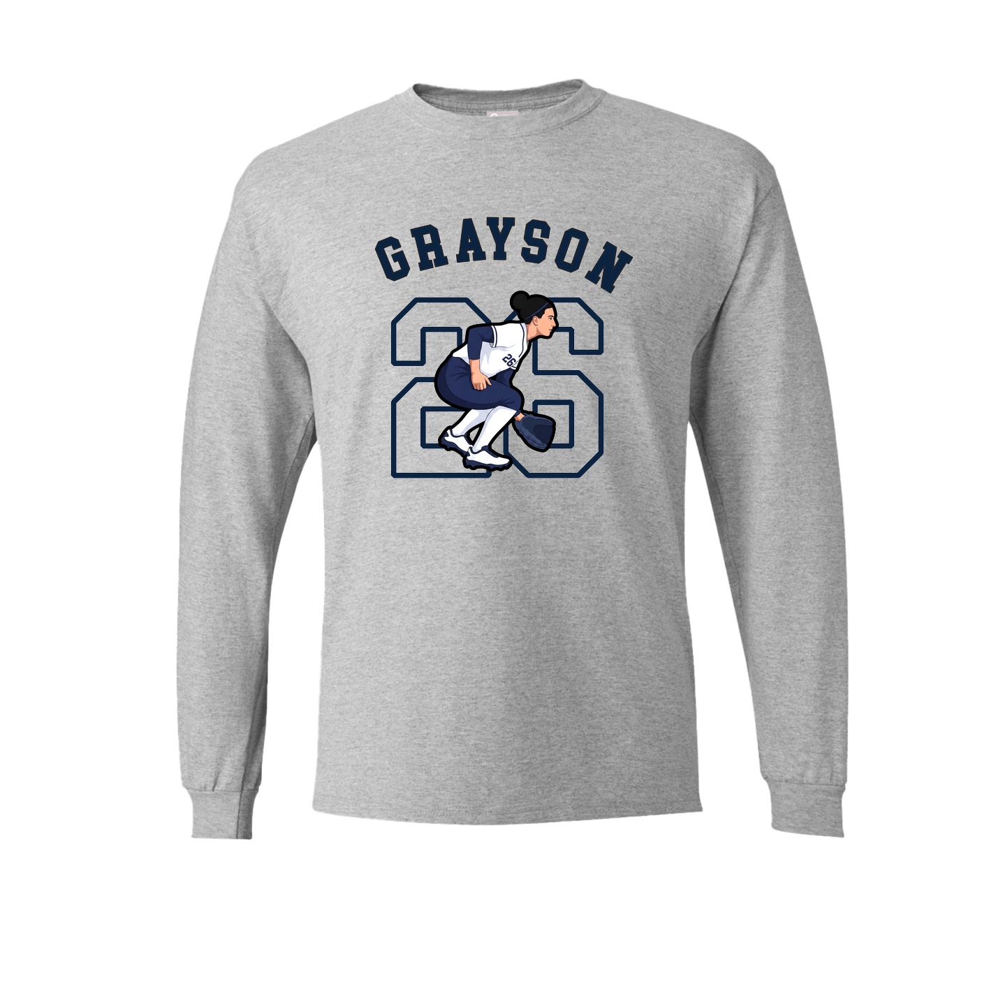 Long Sleeve Tee — Shirsey Arch in Grey