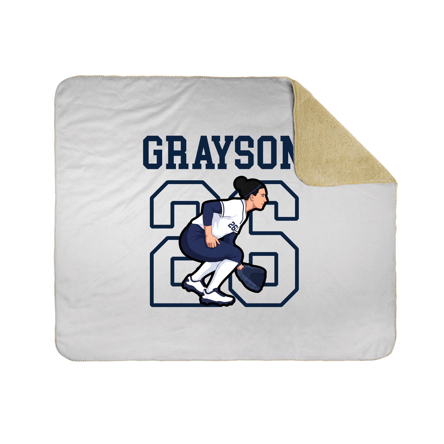 Throw Blanket — Shirsey in White