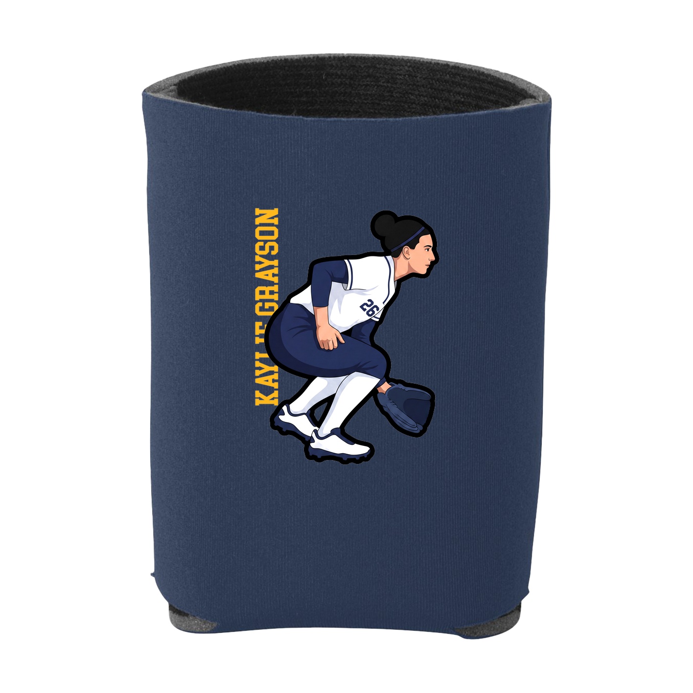 Can Holder — Name Vertical in Navy