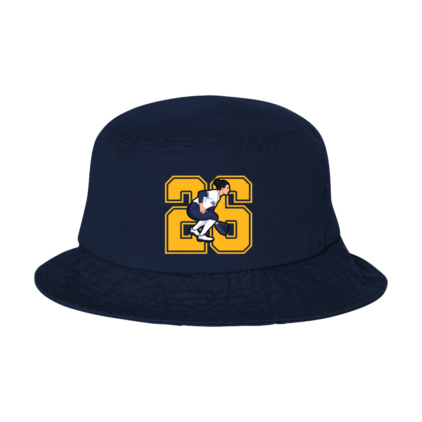 Bucket Cap — Number in Navy