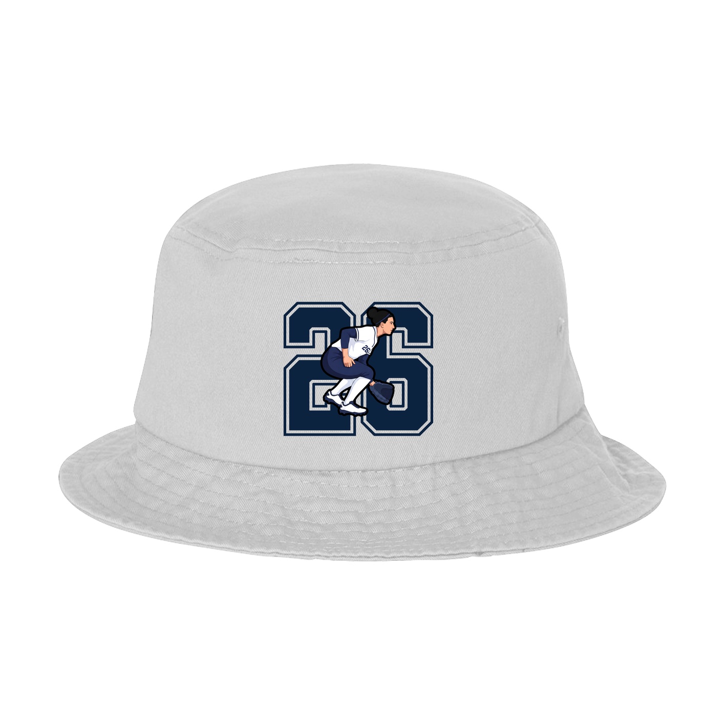 Bucket Cap — Number in White