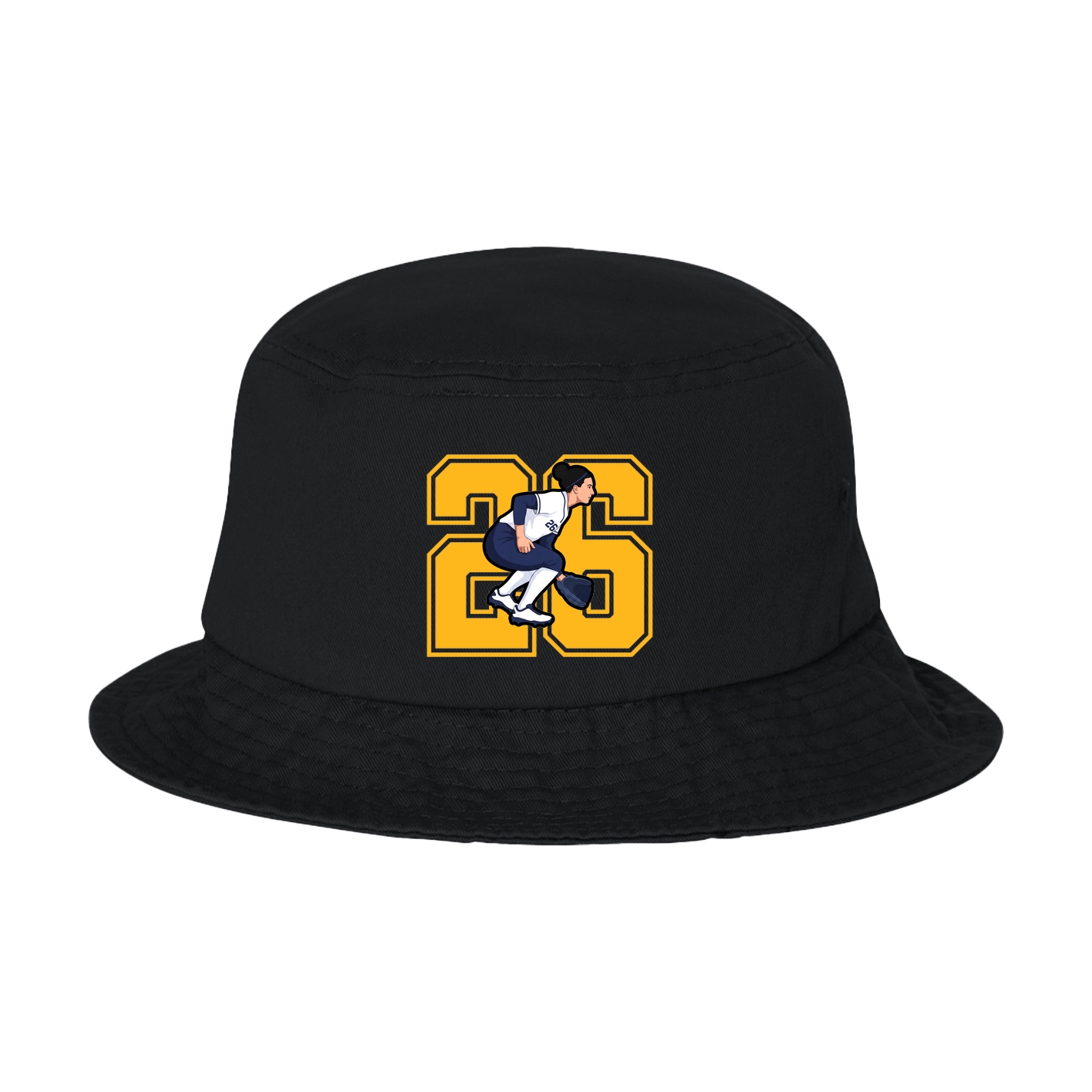Bucket Cap — Number in Black