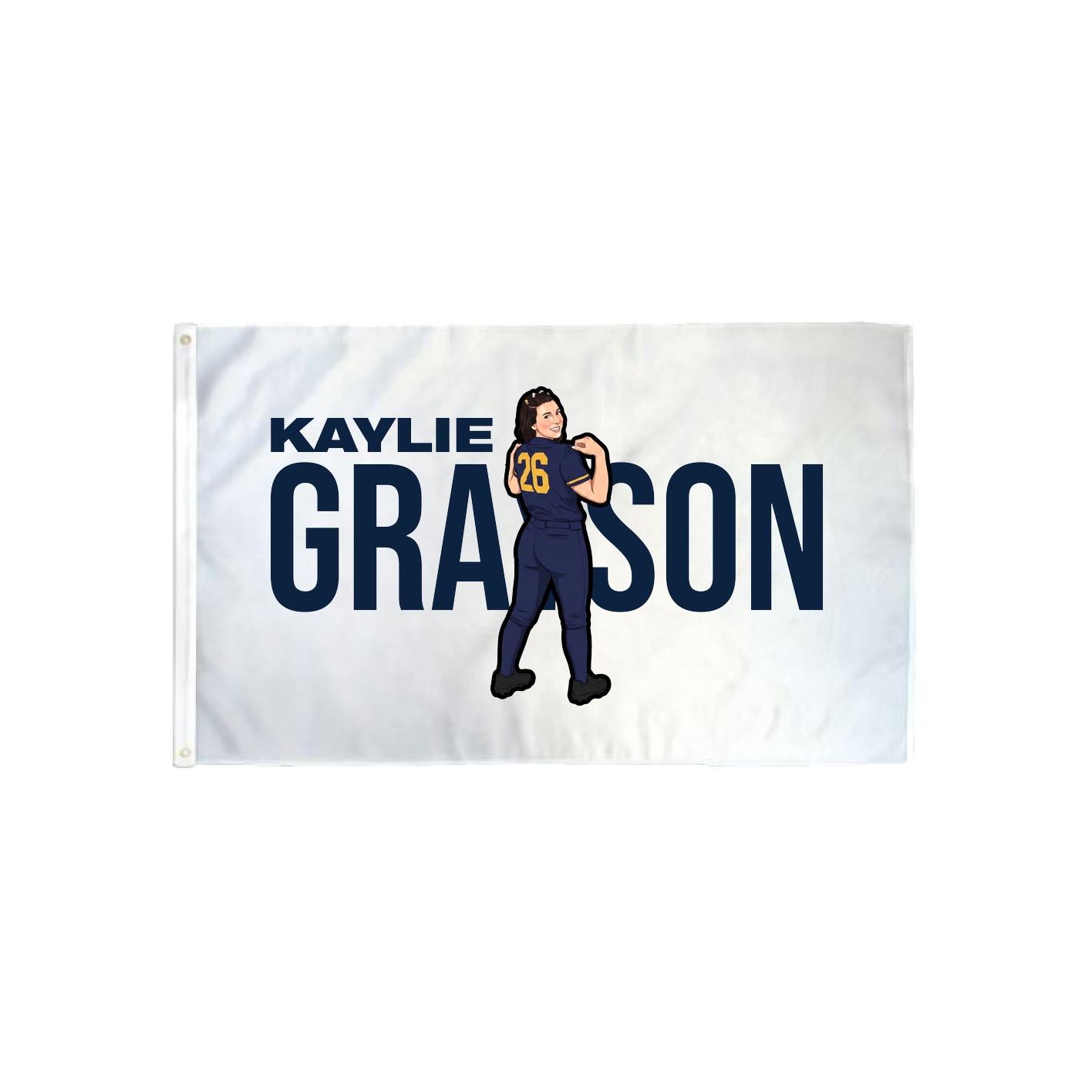 3x5 Flag — Player Name in Classic