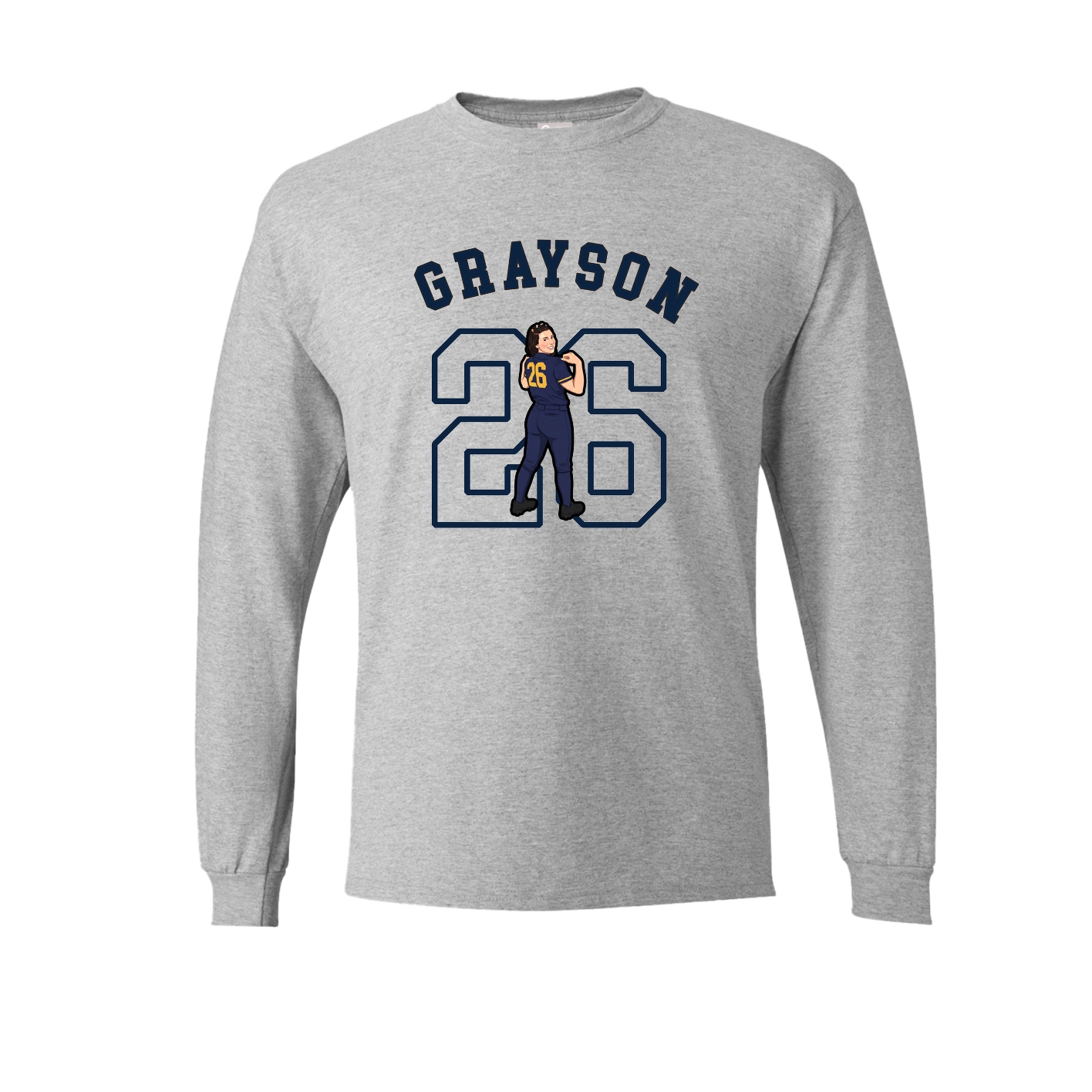 Long Sleeve Tee — Shirsey Arch in Grey