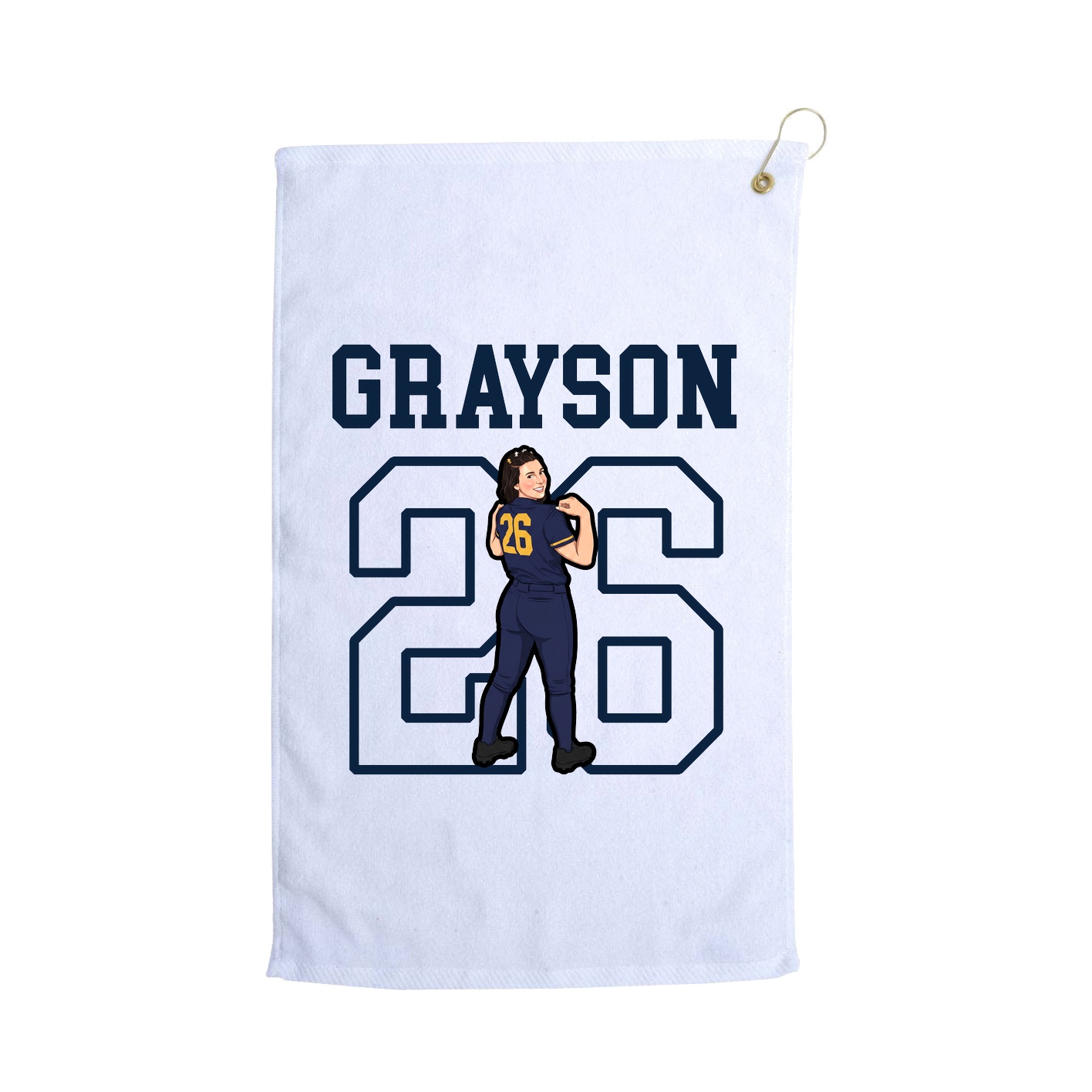 Golf Towel — Shirsey in White