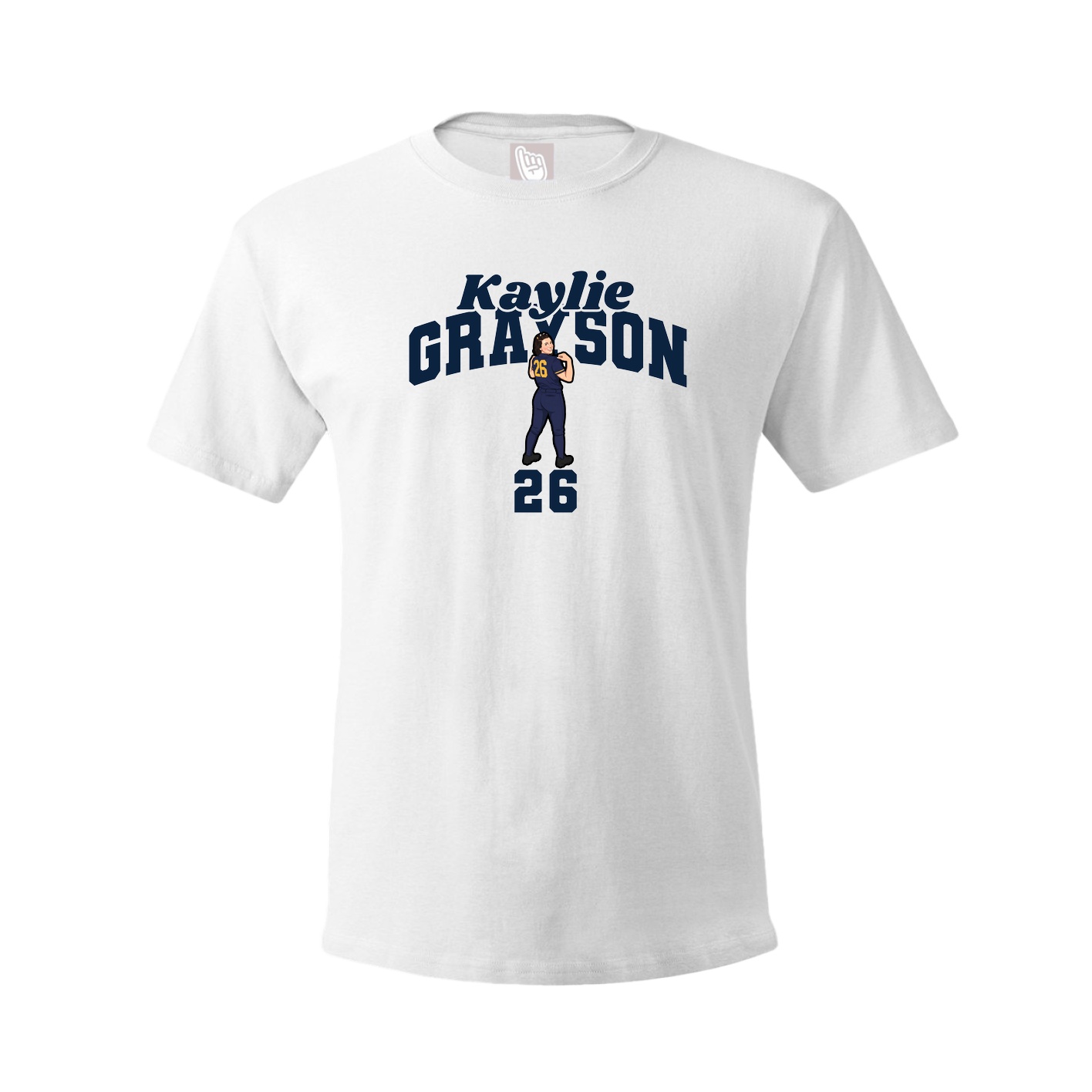 Youth Tee — Signature Arch in White