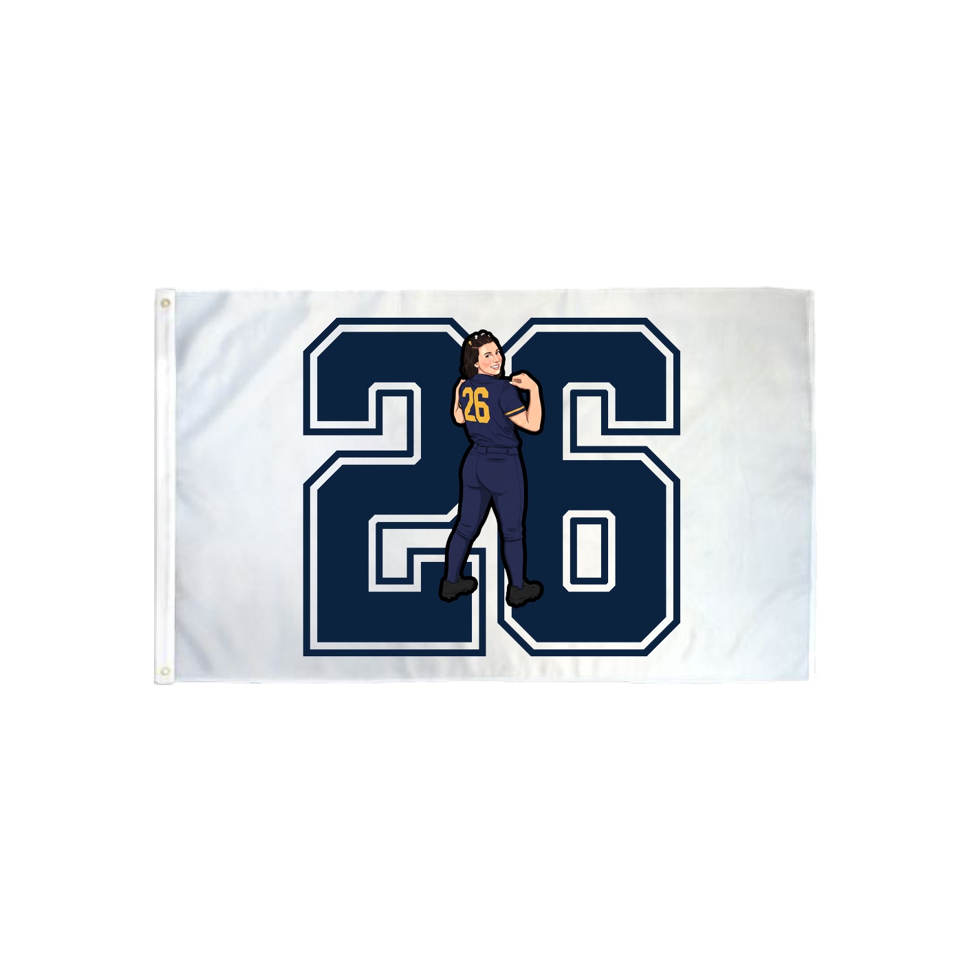 3x5 Flag — Number in Classic