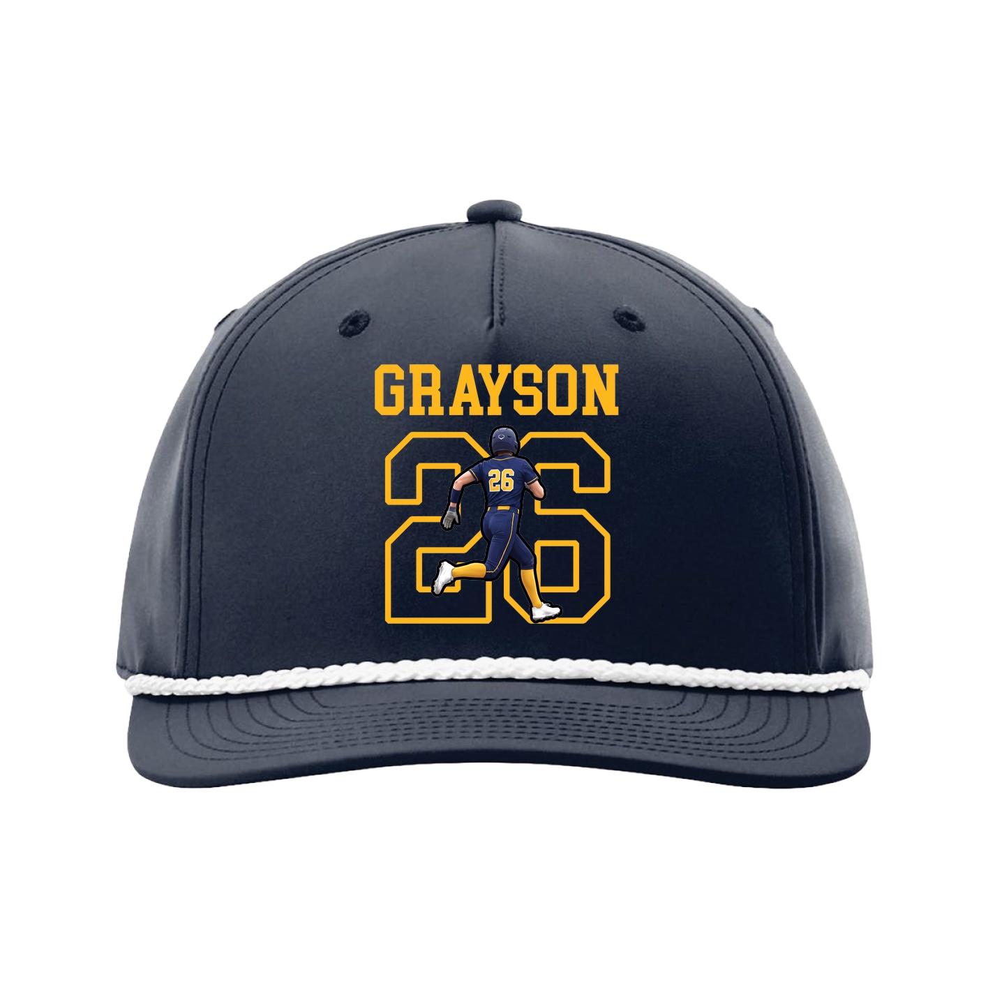 Five-Panel Classic Rope Cap — Shirsey in Navy