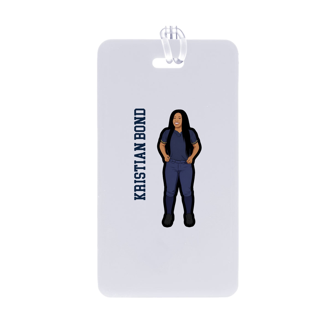 Bag Tag — Name Vertical in Classic