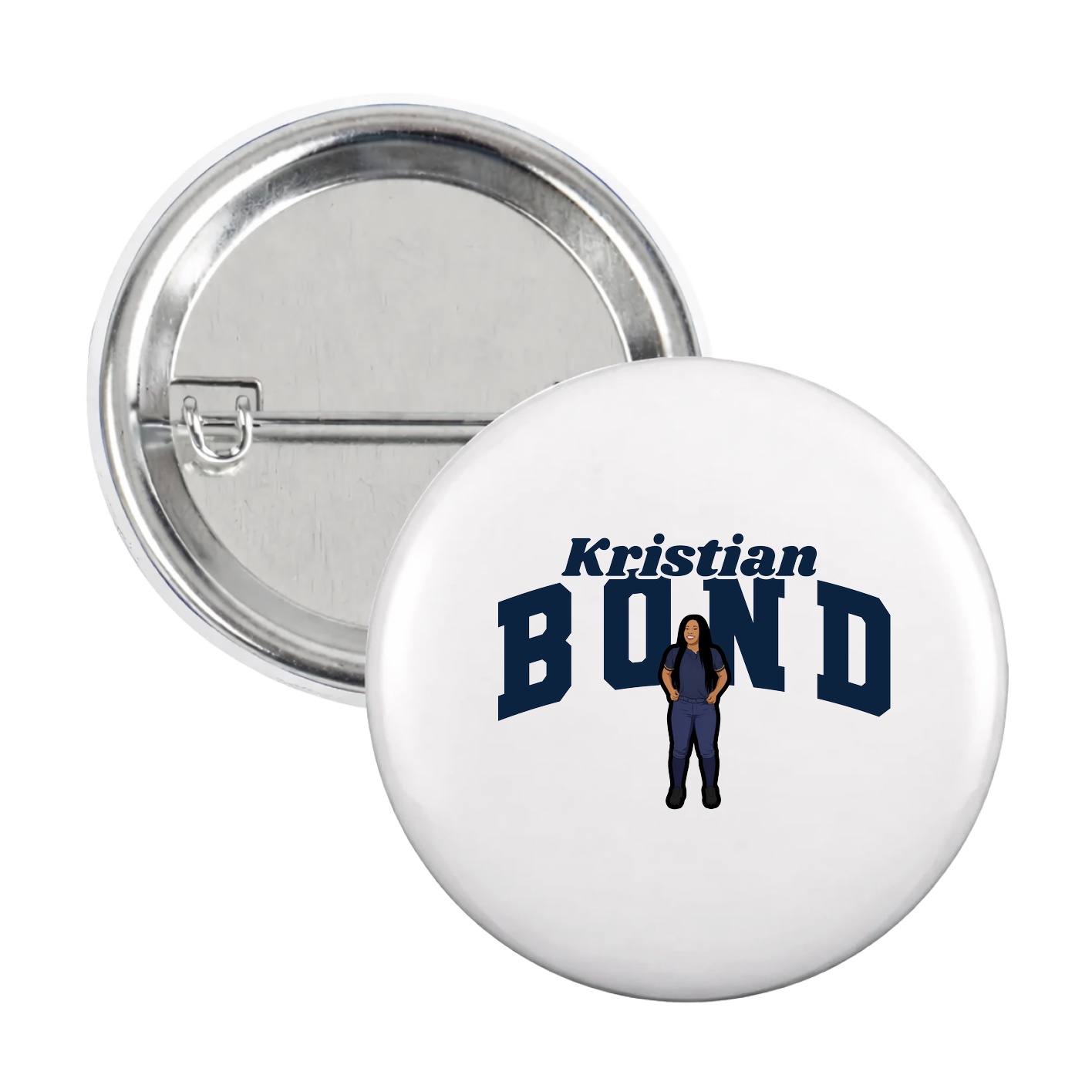 Game Day Button — Signature Arch in White