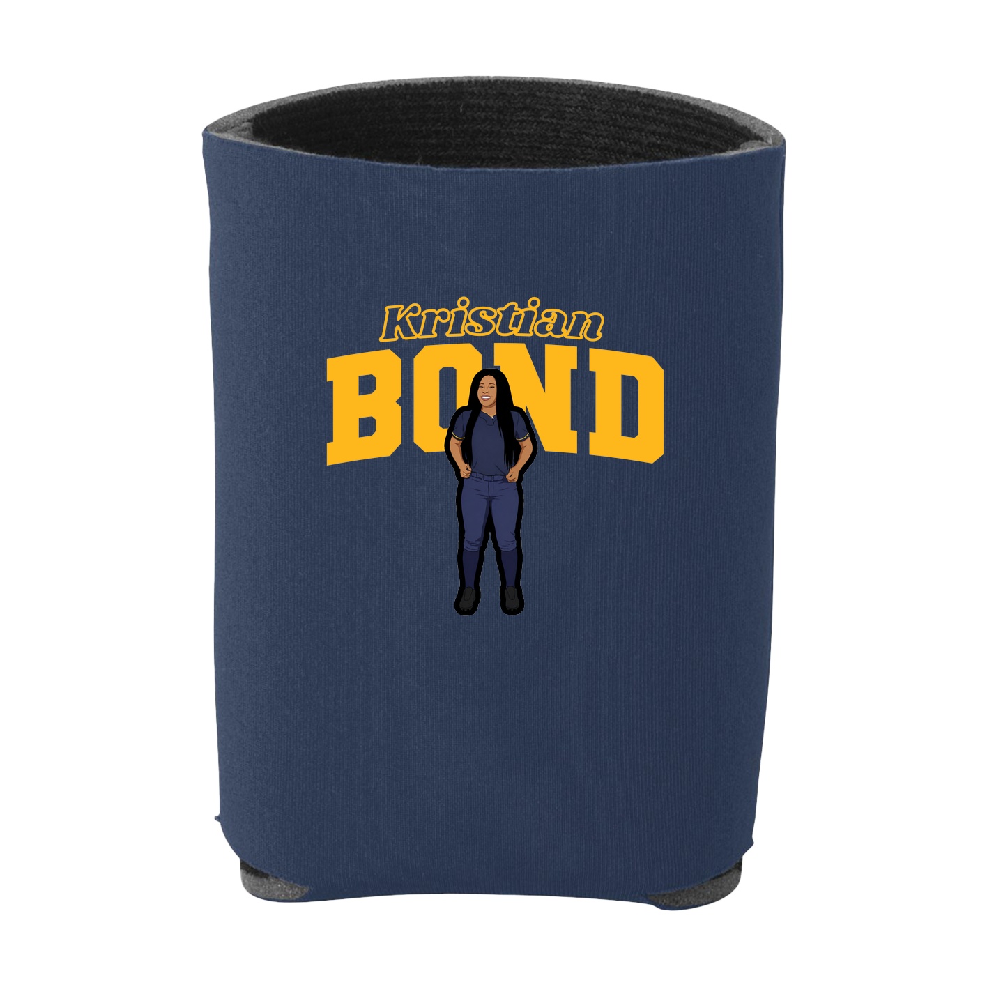Can Holder — Name Arch in Navy