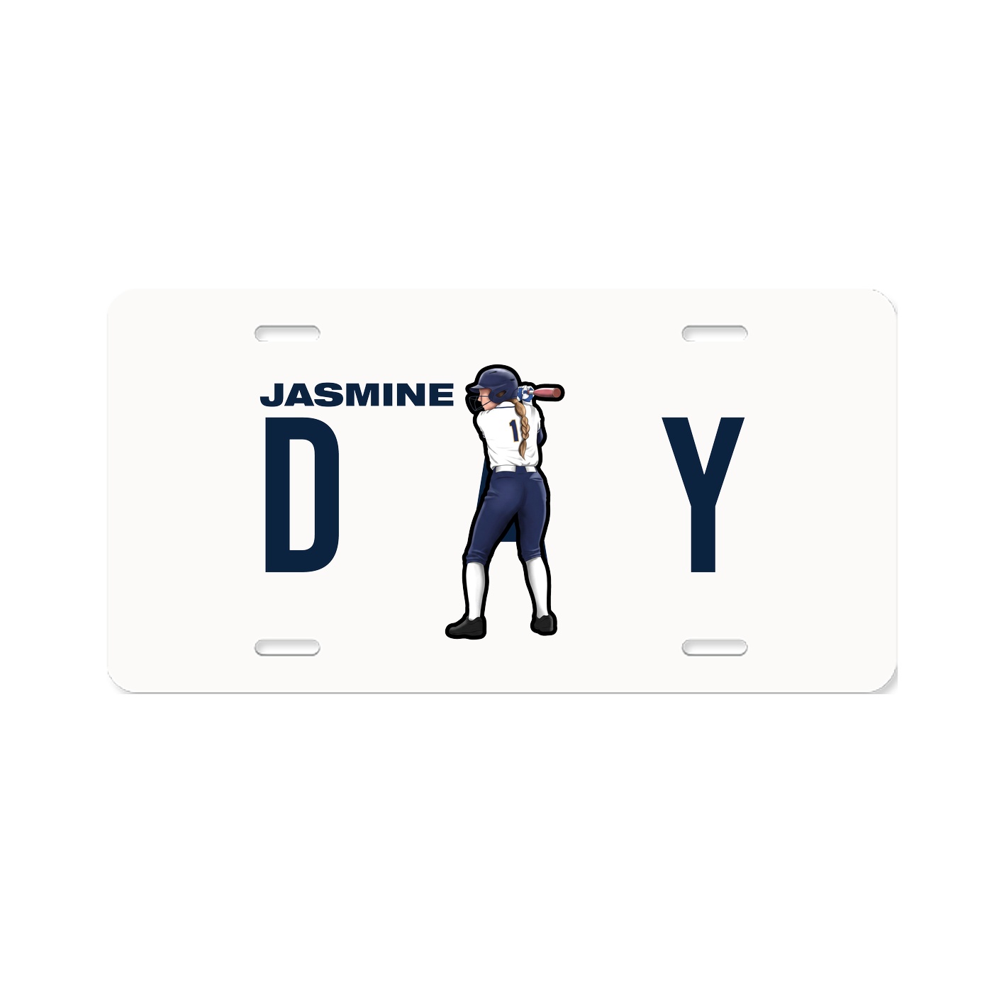 License Plate — Player Name in Classic