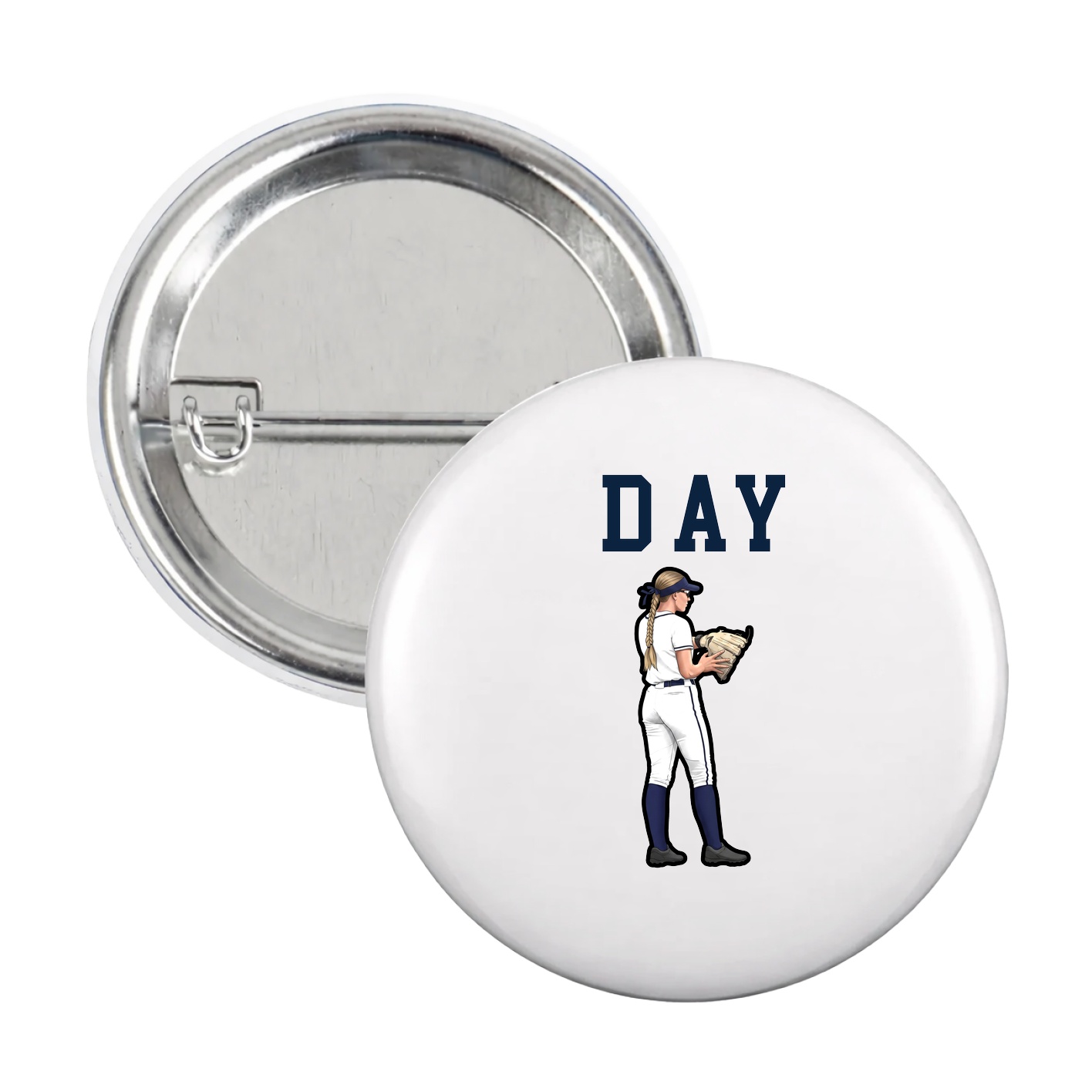 Game Day Button — Shirsey in White