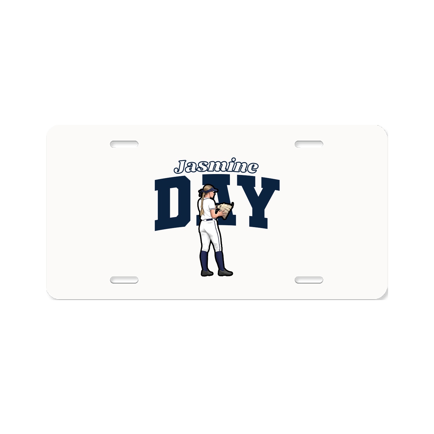 License Plate — Name Arch in Classic