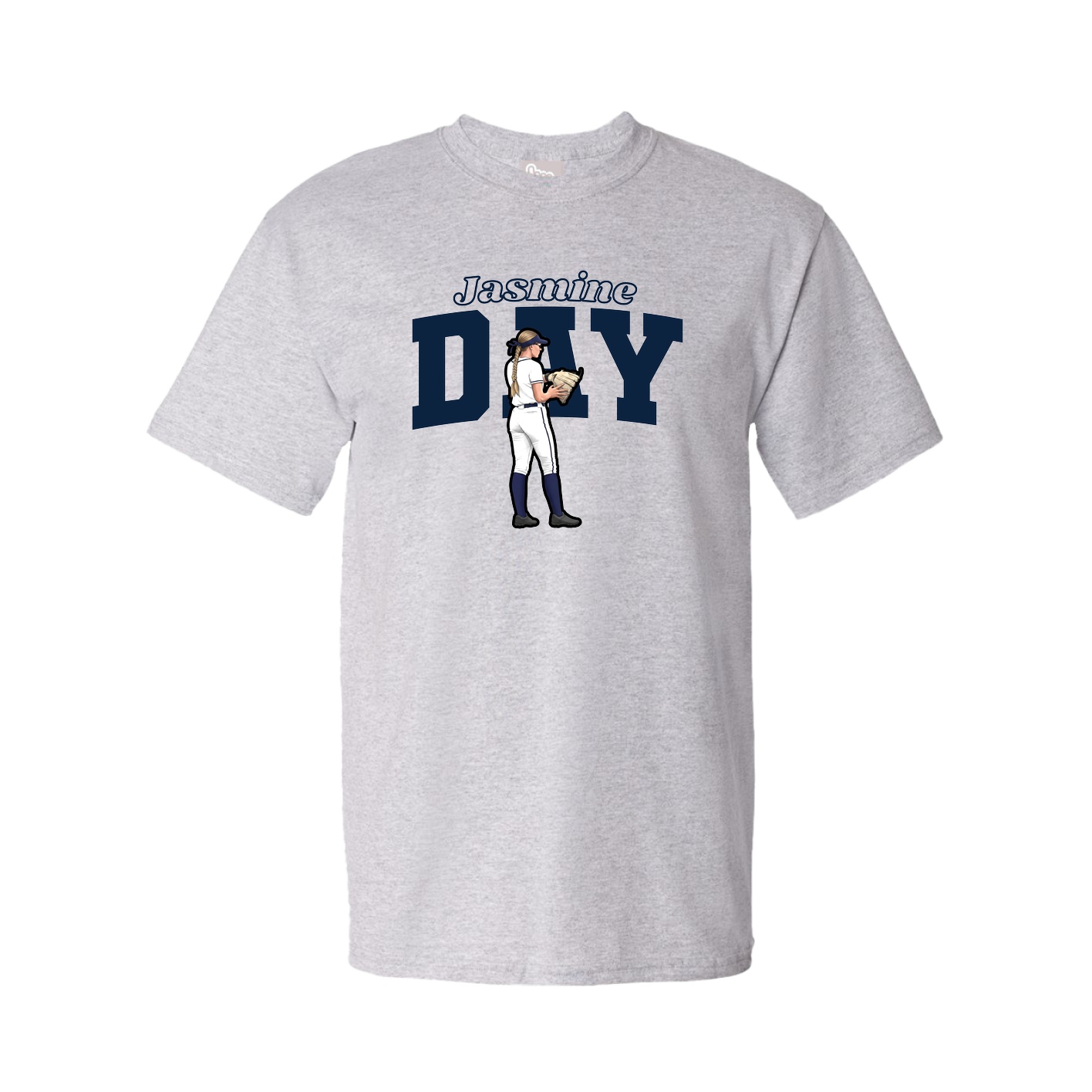 Tee — Name Arch in Grey