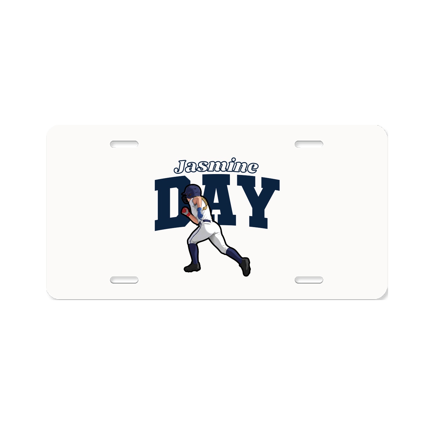 License Plate — Name Arch in Classic