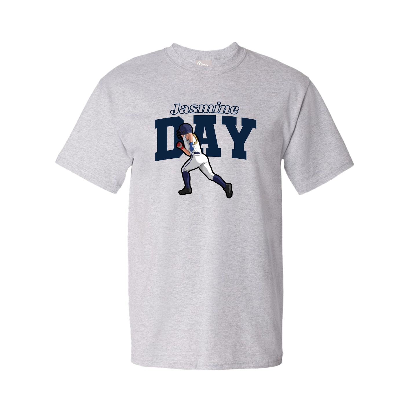 Youth Tee — Name Arch in Grey