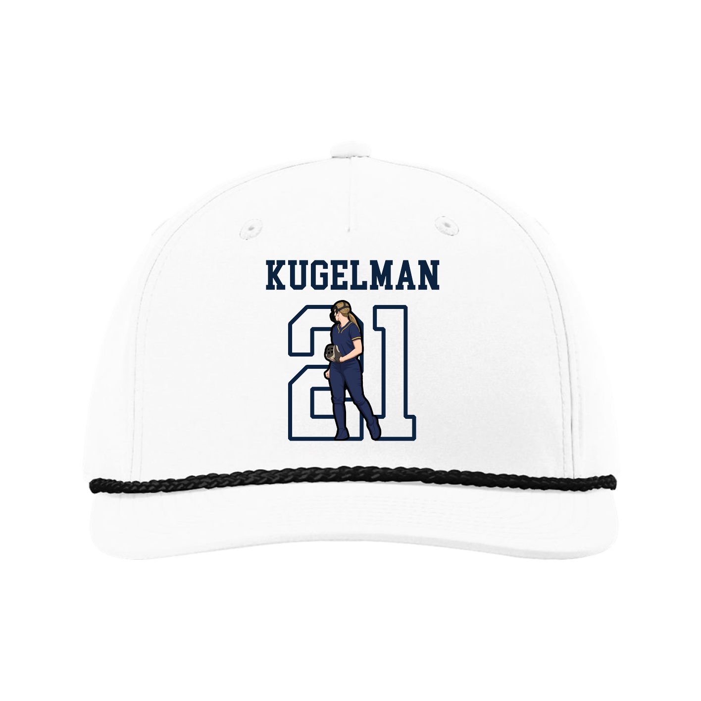 Five-Panel Classic Rope Cap — Shirsey in White