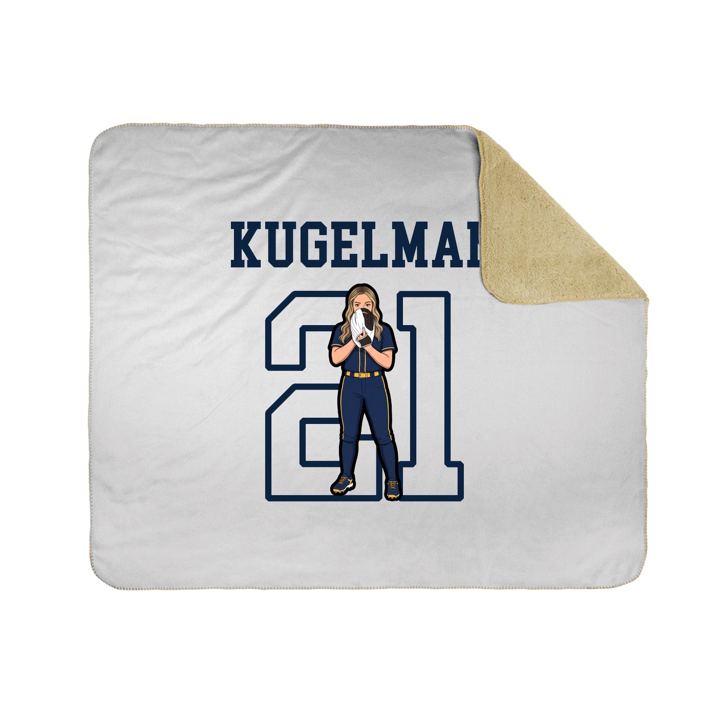Throw Blanket — Shirsey in White