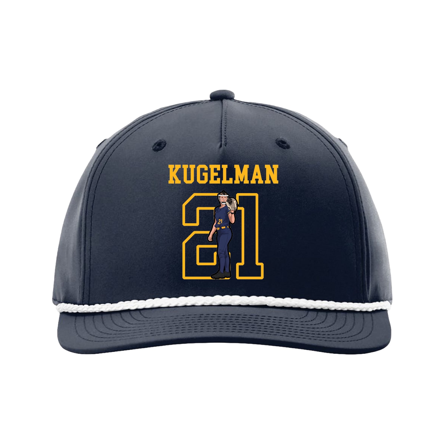 Five-Panel Classic Rope Cap — Shirsey in Navy