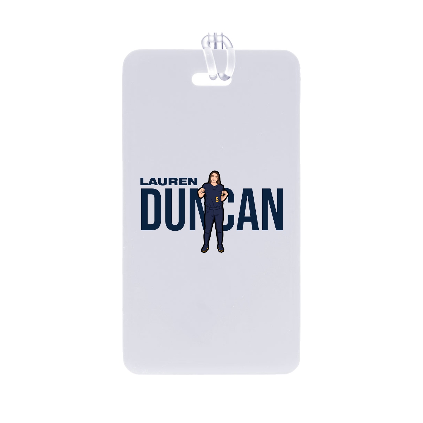 Bag Tag — Player Name in Classic