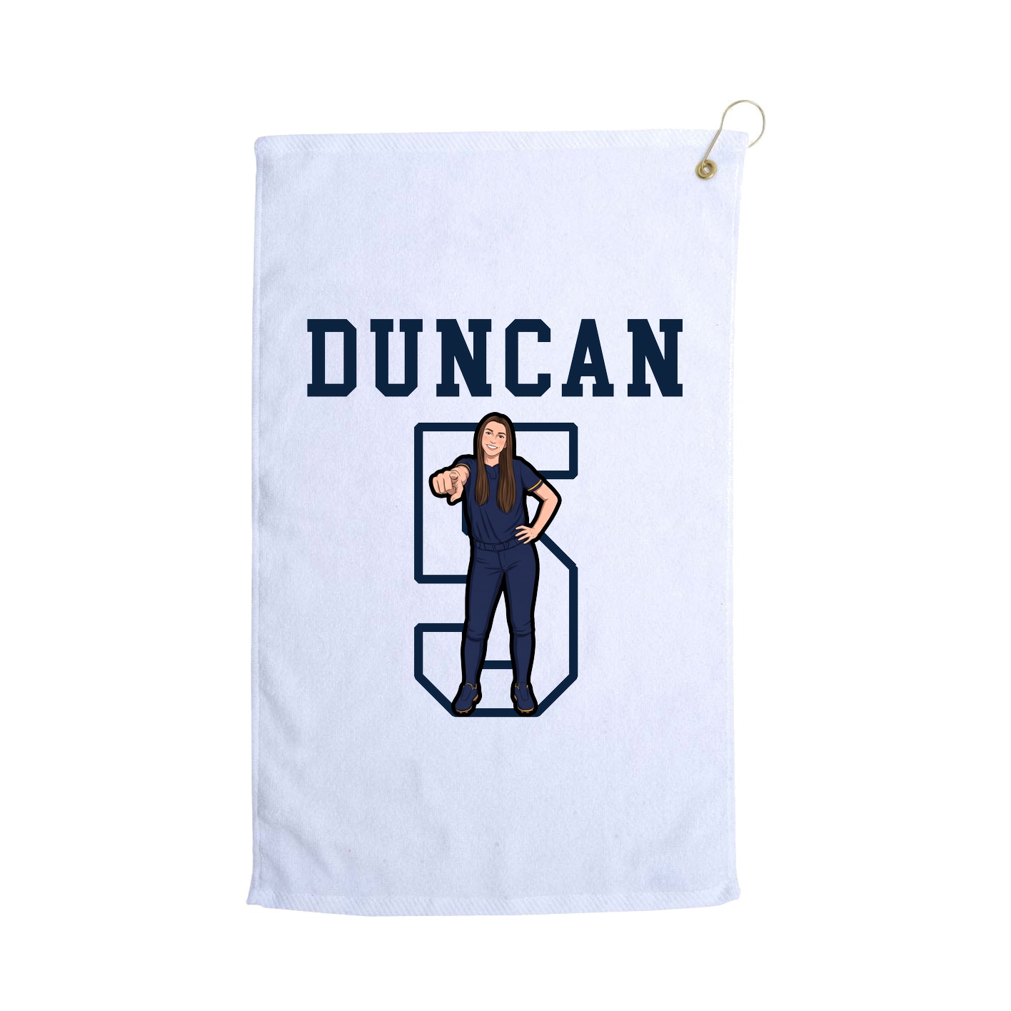 Golf Towel — Shirsey in White