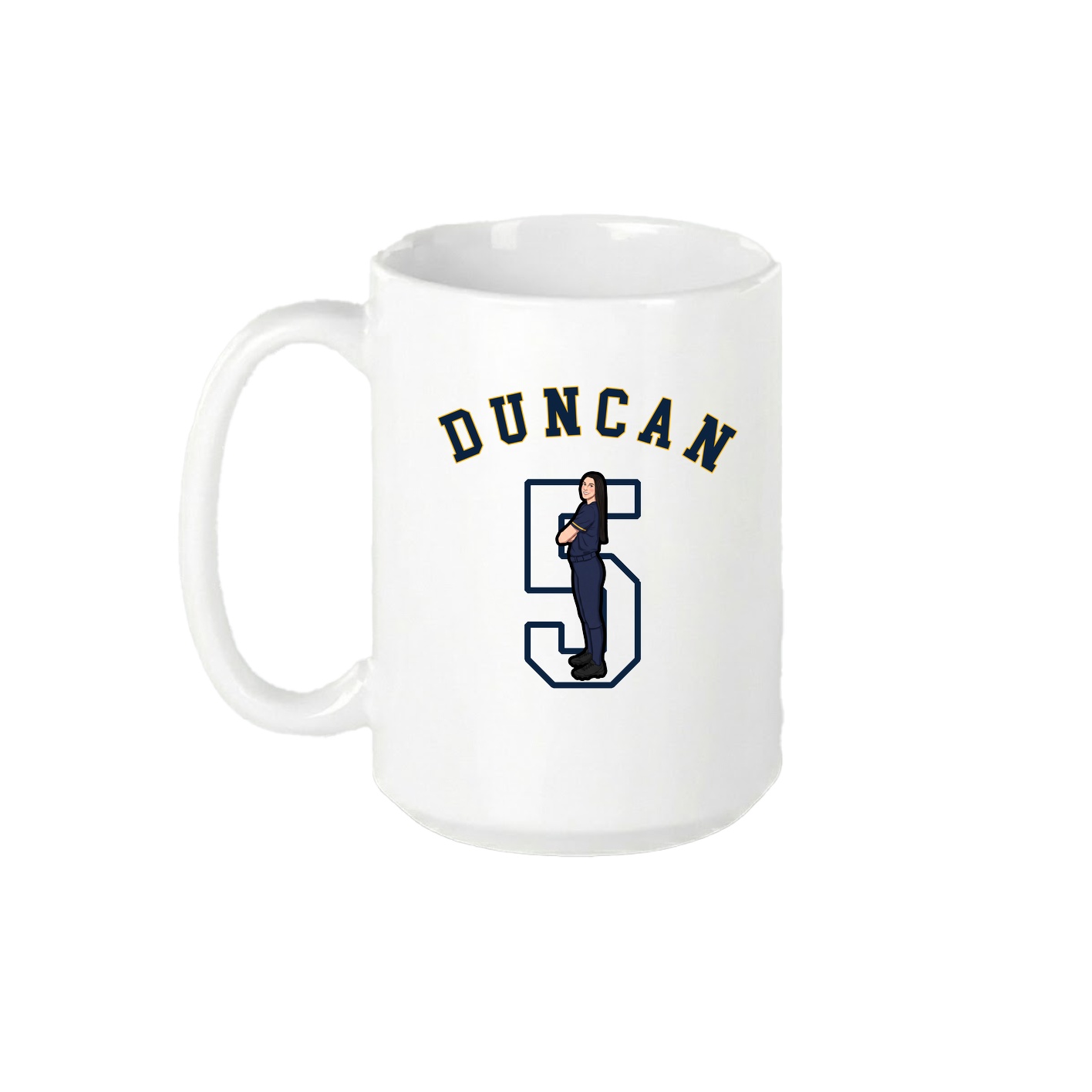 15oz Coffee Mug — Shirsey Arch in White