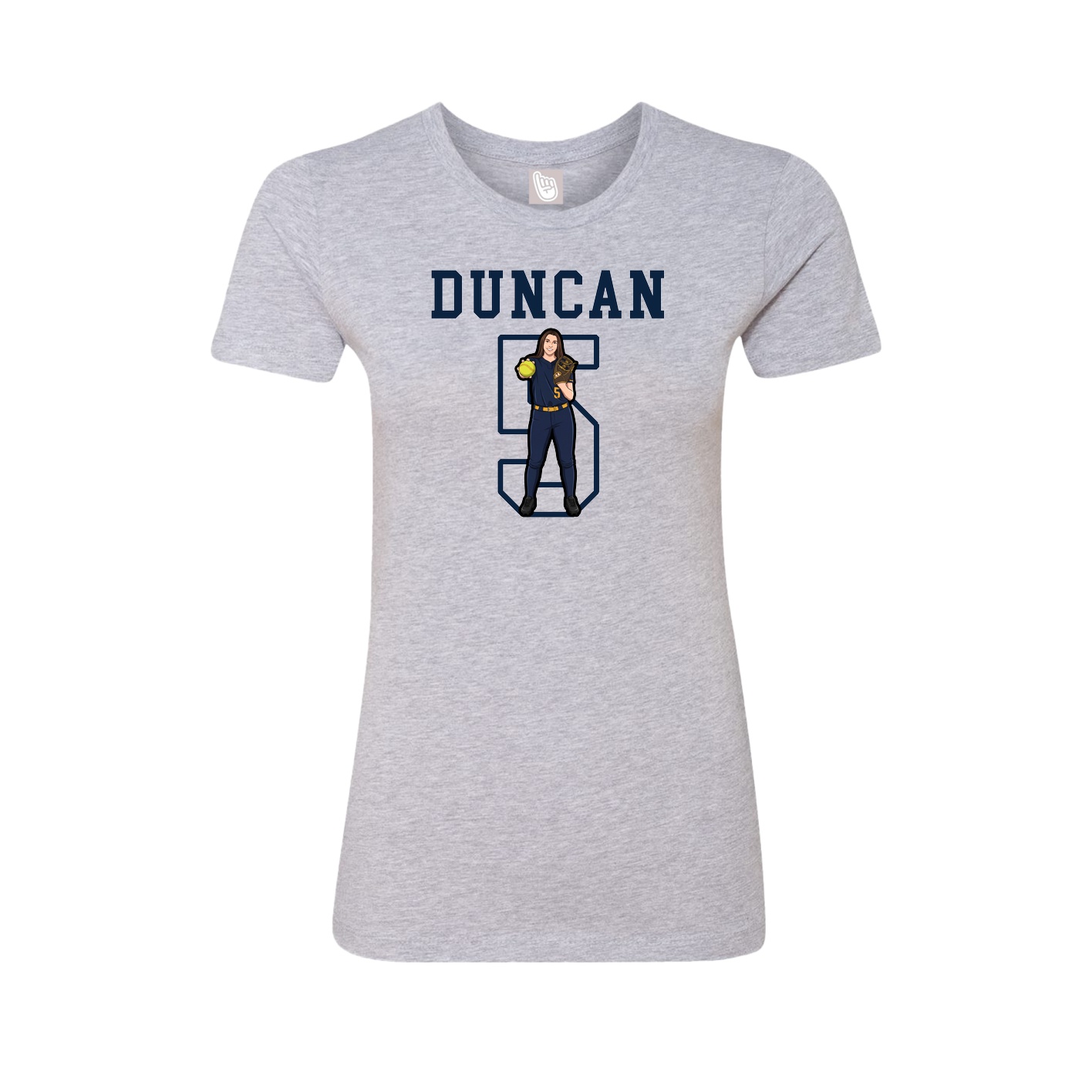 Fitted Women's Tee — Shirsey in Grey